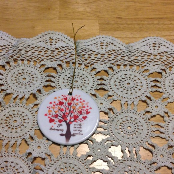 Christmas Ornament - 5th Anniversary - Celebrate the Holidays - Picture 3 of 3